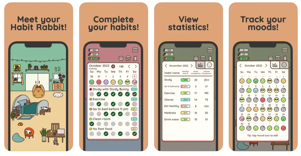 Habit Rabbit Habit Tracker App